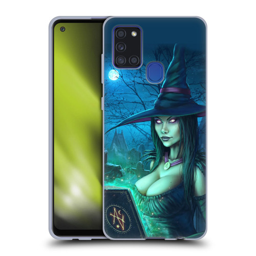 Christos Karapanos Dark Hours Witch Soft Gel Case for Samsung Galaxy A21s (2020)