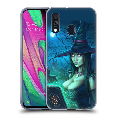 Christos Karapanos Dark Hours Witch Soft Gel Case for Samsung Galaxy A40 (2019)