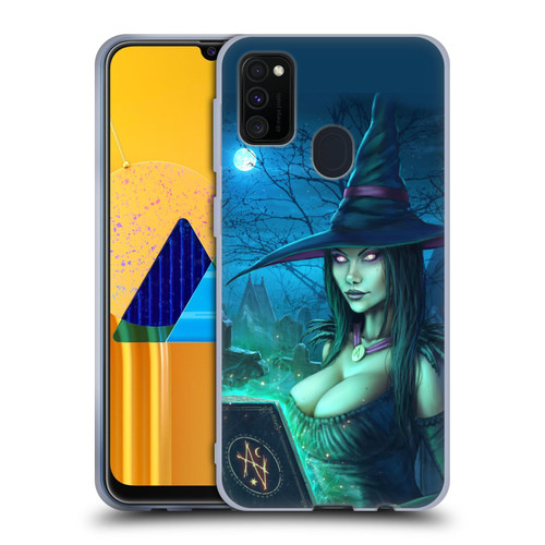 Christos Karapanos Dark Hours Witch Soft Gel Case for Samsung Galaxy M30s (2019)/M21 (2020)