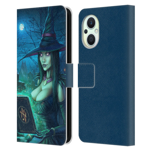 Christos Karapanos Dark Hours Witch Leather Book Wallet Case Cover For OPPO Reno8 Lite