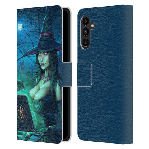 Christos Karapanos Dark Hours Witch Leather Book Wallet Case Cover For Samsung Galaxy A13 5G (2021)