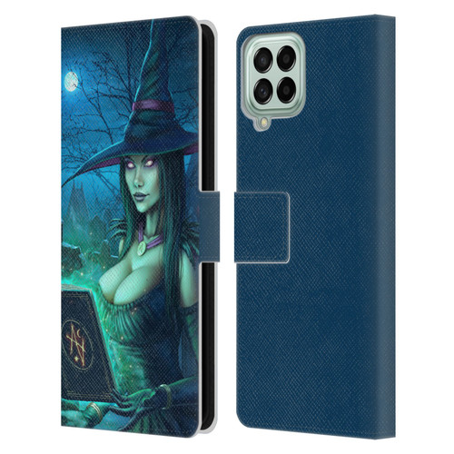 Christos Karapanos Dark Hours Witch Leather Book Wallet Case Cover For Samsung Galaxy M33 (2022)