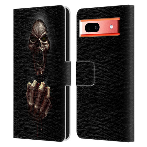 Christos Karapanos Horror Don't Break My Heart Leather Book Wallet Case Cover For Google Pixel 7a