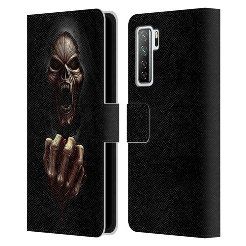 Christos Karapanos Horror Don't Break My Heart Leather Book Wallet Case Cover For Huawei Nova 7 SE/P40 Lite 5G