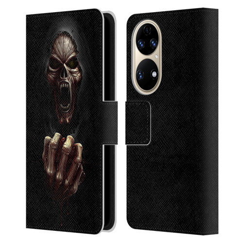 Christos Karapanos Horror Don't Break My Heart Leather Book Wallet Case Cover For Huawei P50