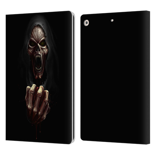 Christos Karapanos Horror Don't Break My Heart Leather Book Wallet Case Cover For Apple iPad 10.2 2019/2020/2021