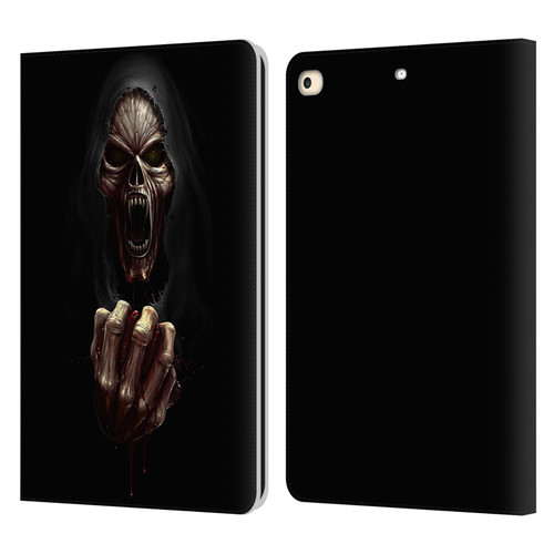 Christos Karapanos Horror Don't Break My Heart Leather Book Wallet Case Cover For Apple iPad 9.7 2017 / iPad 9.7 2018