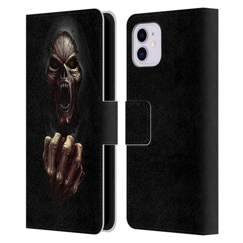 Christos Karapanos Horror Don't Break My Heart Leather Book Wallet Case Cover For Apple iPhone 11