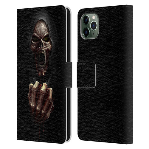 Christos Karapanos Horror Don't Break My Heart Leather Book Wallet Case Cover For Apple iPhone 11 Pro Max