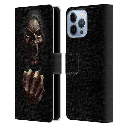 Christos Karapanos Horror Don't Break My Heart Leather Book Wallet Case Cover For Apple iPhone 13 Pro Max