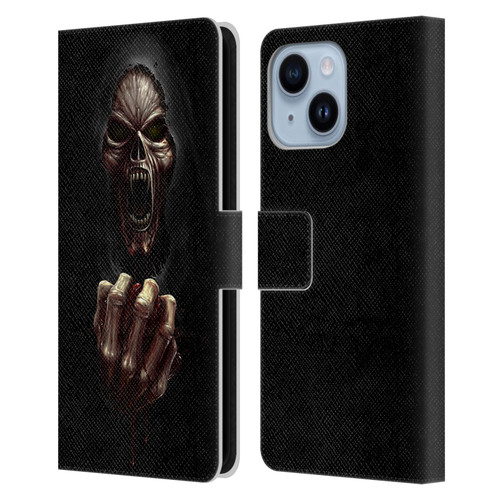 Christos Karapanos Horror Don't Break My Heart Leather Book Wallet Case Cover For Apple iPhone 14 Plus