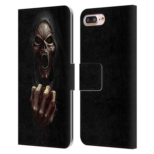 Christos Karapanos Horror Don't Break My Heart Leather Book Wallet Case Cover For Apple iPhone 7 Plus / iPhone 8 Plus
