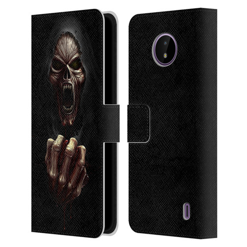 Christos Karapanos Horror Don't Break My Heart Leather Book Wallet Case Cover For Nokia C10 / C20