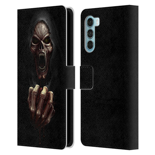 Christos Karapanos Horror Don't Break My Heart Leather Book Wallet Case Cover For Motorola Edge S30 / Moto G200 5G