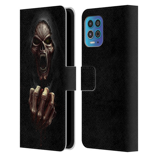 Christos Karapanos Horror Don't Break My Heart Leather Book Wallet Case Cover For Motorola Moto G100