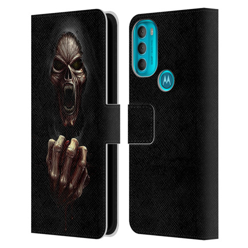 Christos Karapanos Horror Don't Break My Heart Leather Book Wallet Case Cover For Motorola Moto G71 5G