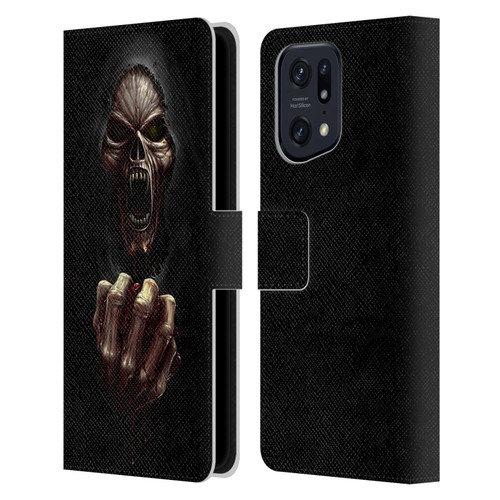 Christos Karapanos Horror Don't Break My Heart Leather Book Wallet Case Cover For OPPO Find X5 Pro