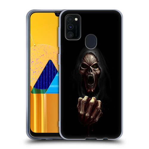 Christos Karapanos Horror Don't Break My Heart Soft Gel Case for Samsung Galaxy M30s (2019)/M21 (2020)