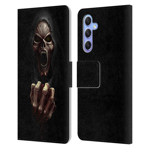 Christos Karapanos Horror Don't Break My Heart Leather Book Wallet Case Cover For Samsung Galaxy A34 5G