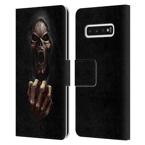 Christos Karapanos Horror Don't Break My Heart Leather Book Wallet Case Cover For Samsung Galaxy S10