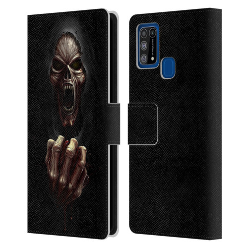 Christos Karapanos Horror Don't Break My Heart Leather Book Wallet Case Cover For Samsung Galaxy M31 (2020)