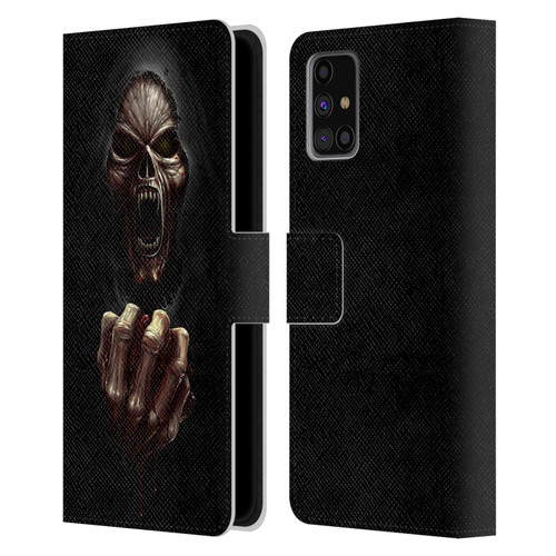Christos Karapanos Horror Don't Break My Heart Leather Book Wallet Case Cover For Samsung Galaxy M31s (2020)