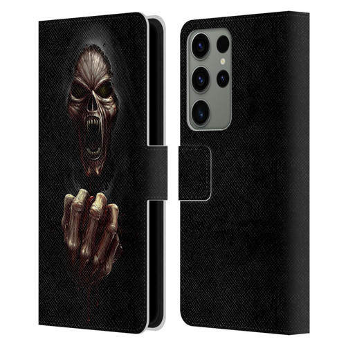 Christos Karapanos Horror Don't Break My Heart Leather Book Wallet Case Cover For Samsung Galaxy S23 Ultra 5G