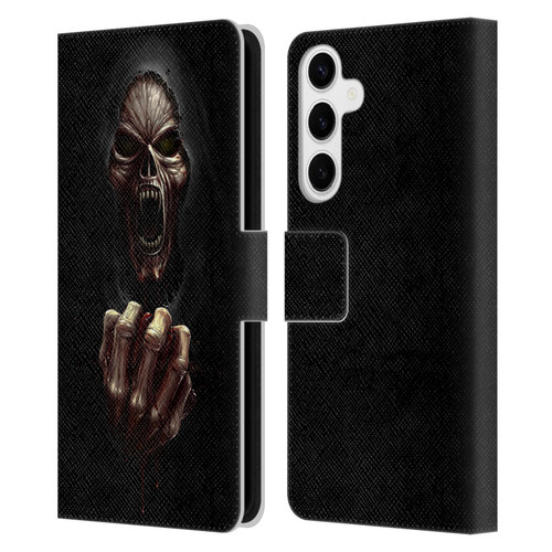 Christos Karapanos Horror Don't Break My Heart Leather Book Wallet Case Cover For Samsung Galaxy S24+ 5G