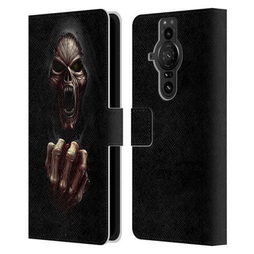 Christos Karapanos Horror Don't Break My Heart Leather Book Wallet Case Cover For Sony Xperia Pro-I