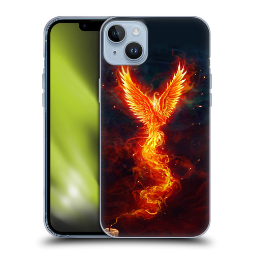 Christos Karapanos Phoenix 2 From The Last Spark Soft Gel Case for Apple iPhone 14 Plus