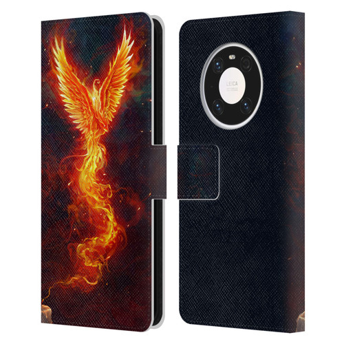 Christos Karapanos Phoenix 2 From The Last Spark Leather Book Wallet Case Cover For Huawei Mate 40 Pro 5G