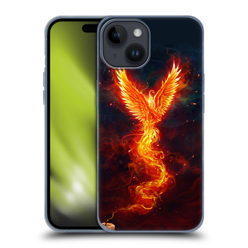 Christos Karapanos Phoenix 2 From The Last Spark Soft Gel Case for Apple iPhone 15