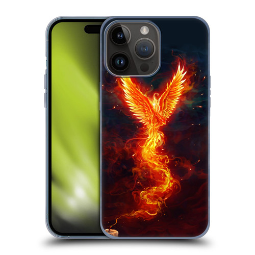 Christos Karapanos Phoenix 2 From The Last Spark Soft Gel Case for Apple iPhone 15 Pro Max