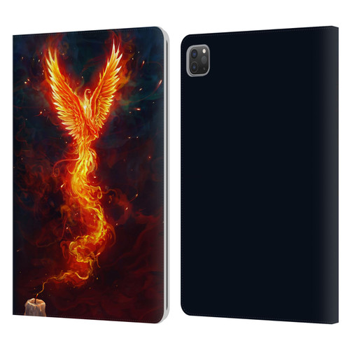 Christos Karapanos Phoenix 2 From The Last Spark Leather Book Wallet Case Cover For Apple iPad Pro 11 2020 / 2021 / 2022