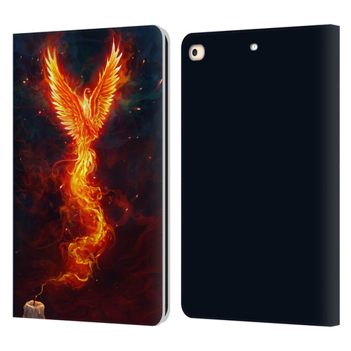 Christos Karapanos Phoenix 2 From The Last Spark Leather Book Wallet Case Cover For Apple iPad 9.7 2017 / iPad 9.7 2018