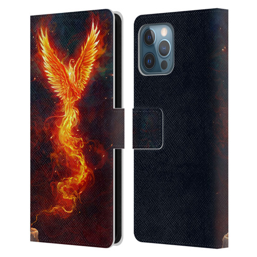Christos Karapanos Phoenix 2 From The Last Spark Leather Book Wallet Case Cover For Apple iPhone 12 Pro Max