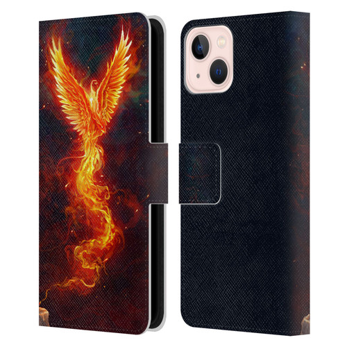 Christos Karapanos Phoenix 2 From The Last Spark Leather Book Wallet Case Cover For Apple iPhone 13