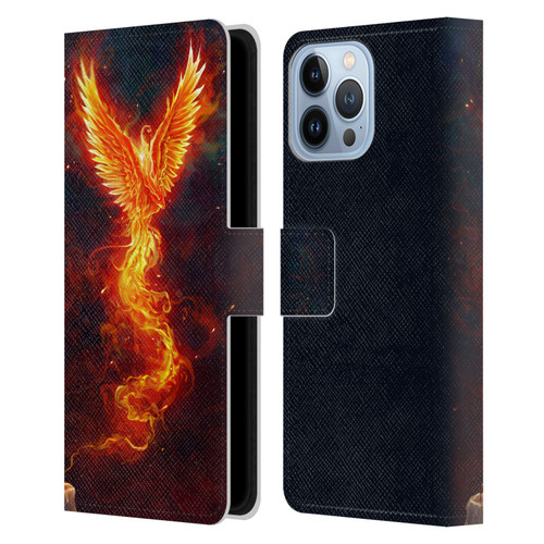 Christos Karapanos Phoenix 2 From The Last Spark Leather Book Wallet Case Cover For Apple iPhone 13 Pro Max