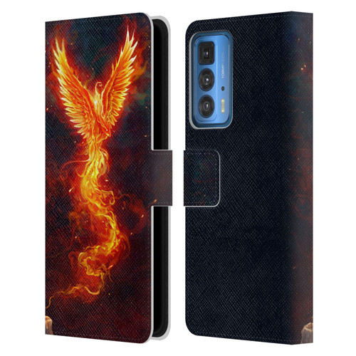 Christos Karapanos Phoenix 2 From The Last Spark Leather Book Wallet Case Cover For Motorola Edge 20 Pro