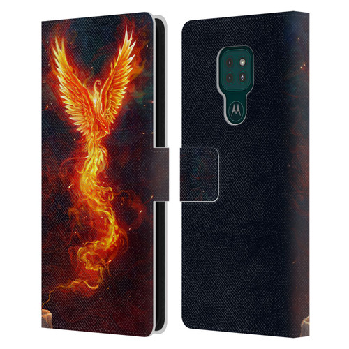 Christos Karapanos Phoenix 2 From The Last Spark Leather Book Wallet Case Cover For Motorola Moto G9 Play