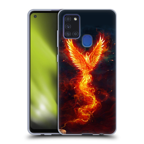 Christos Karapanos Phoenix 2 From The Last Spark Soft Gel Case for Samsung Galaxy A21s (2020)