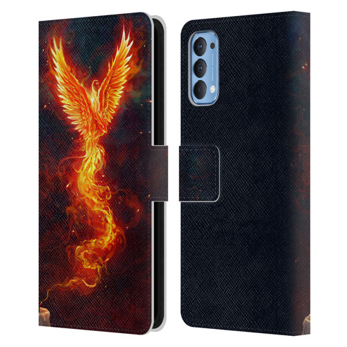 Christos Karapanos Phoenix 2 From The Last Spark Leather Book Wallet Case Cover For OPPO Reno 4 5G