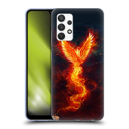 Christos Karapanos Phoenix 2 From The Last Spark Soft Gel Case for Samsung Galaxy A32 (2021)