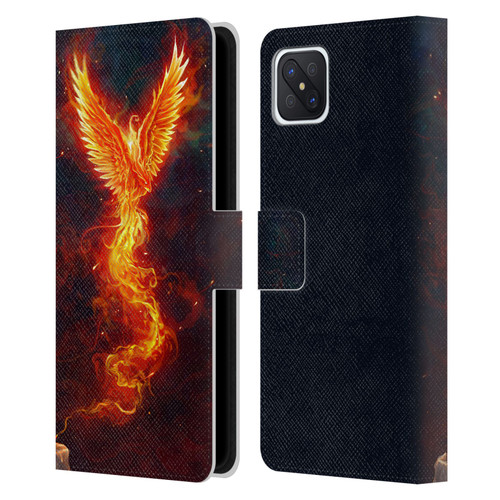 Christos Karapanos Phoenix 2 From The Last Spark Leather Book Wallet Case Cover For OPPO Reno4 Z 5G