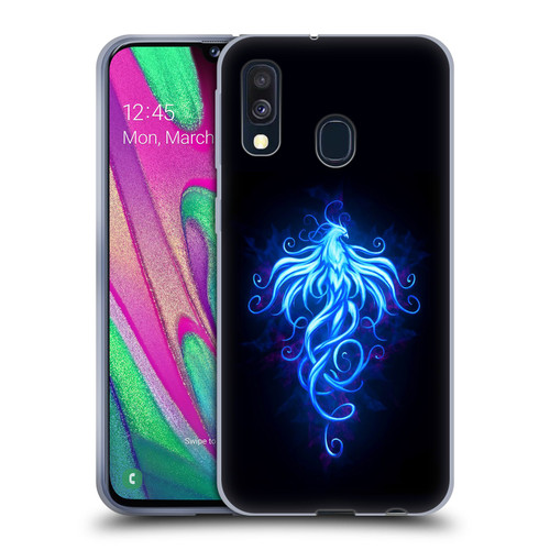 Christos Karapanos Phoenix 2 Royal Blue Soft Gel Case for Samsung Galaxy A40 (2019)