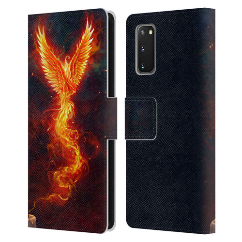 Christos Karapanos Phoenix 2 From The Last Spark Leather Book Wallet Case Cover For Samsung Galaxy S20 / S20 5G