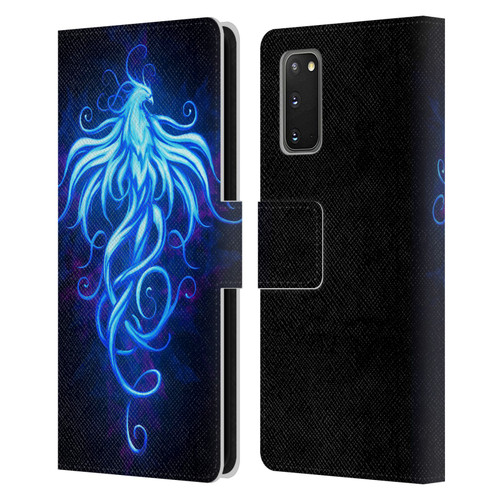 Christos Karapanos Phoenix 2 Royal Blue Leather Book Wallet Case Cover For Samsung Galaxy S20 / S20 5G