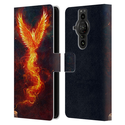 Christos Karapanos Phoenix 2 From The Last Spark Leather Book Wallet Case Cover For Sony Xperia Pro-I