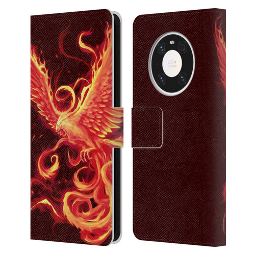 Christos Karapanos Phoenix 3 Resurgence 2 Leather Book Wallet Case Cover For Huawei Mate 40 Pro 5G