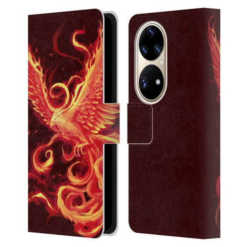 Christos Karapanos Phoenix 3 Resurgence 2 Leather Book Wallet Case Cover For Huawei P50 Pro